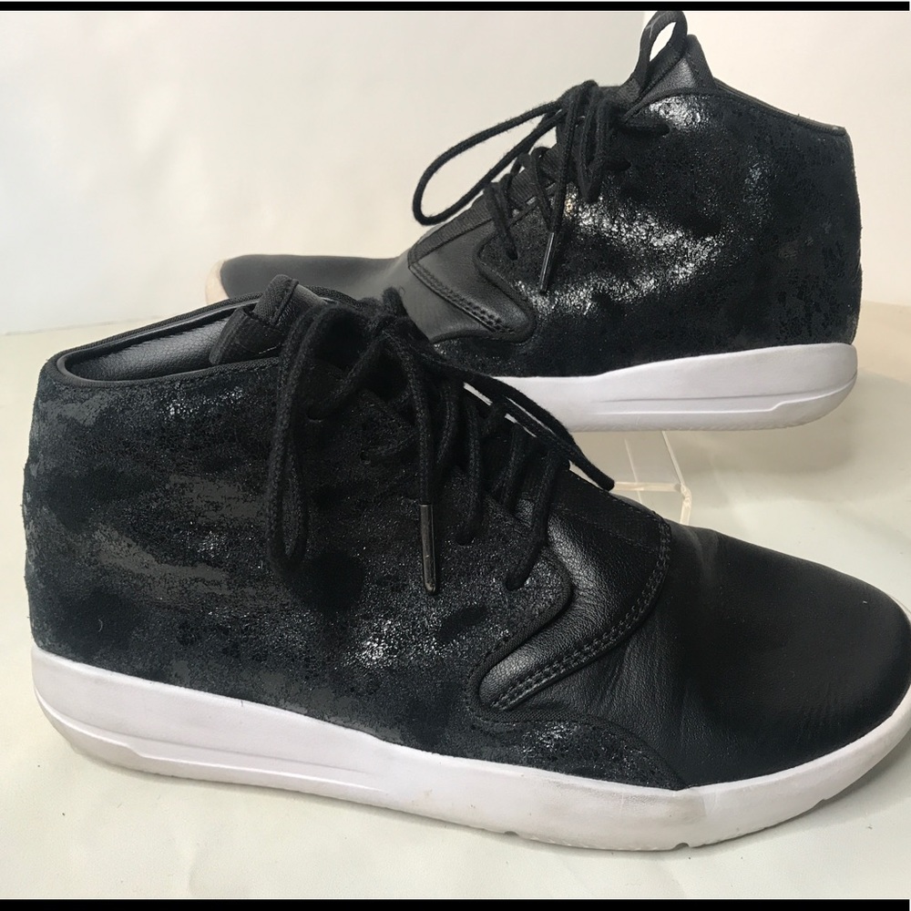 Jordan Black White Eclipse Chukka Shoes Sz 5.5